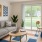 a living room with a couch and a table